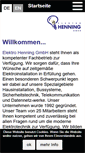 Mobile Screenshot of elektro-henning.de
